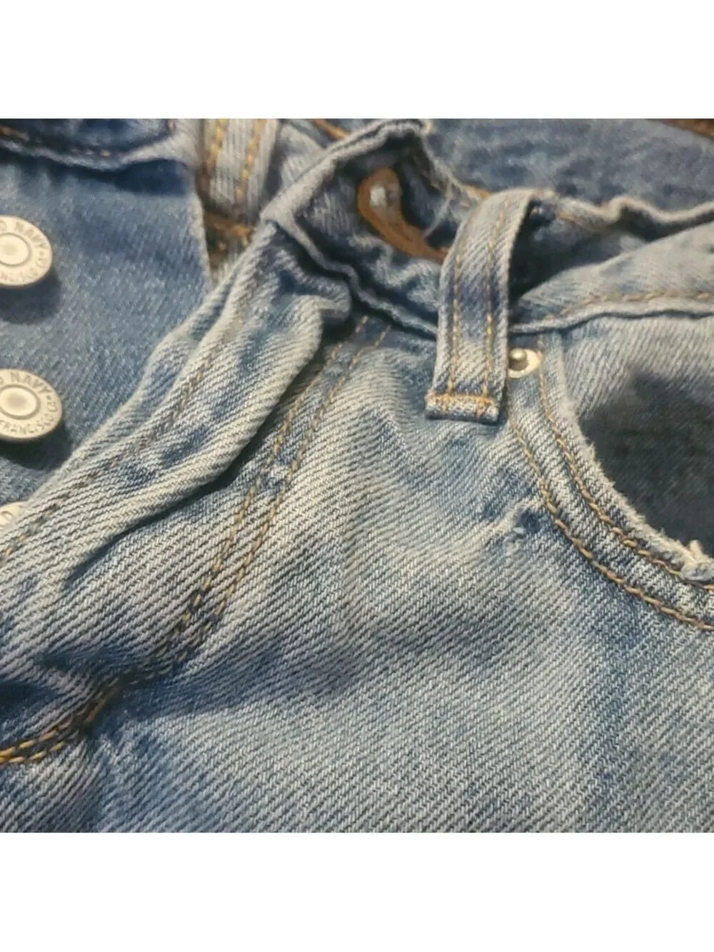 Old Navy Jeans Girl's Sz 12 Light Blue Straight Jeans High Rise Adjustable Waist